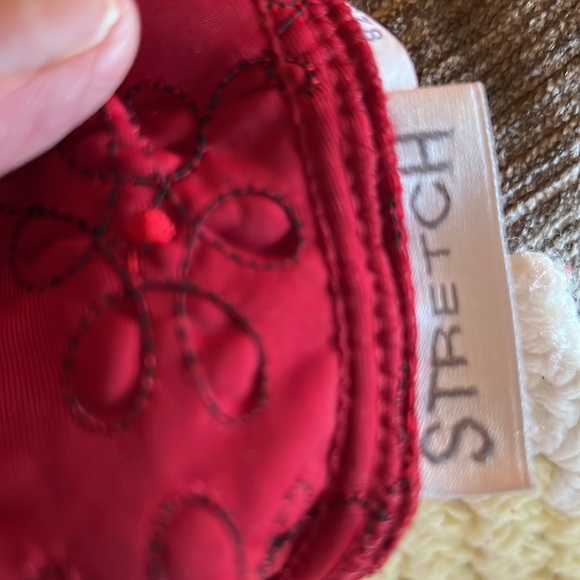 ConradC Collection Red Large Pull Over Textured Deep Wine Red - Picture 7 of 12